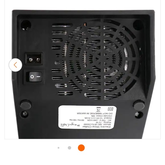 Electric Wine Chiller with Digital Display in Black/ Magic Chef - Picture 6 of 12